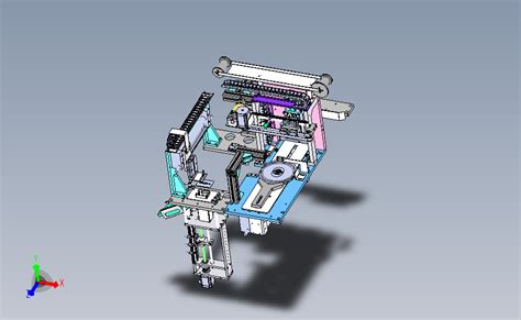 产品干燥剂资料卡封装机 Solidworks 2020 模型图纸下载 懒石网