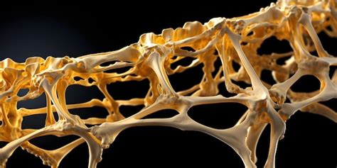 Visualizar fratura óssea osteoporótica ossos destacados mostrando