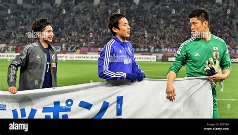 March 31 2015 31st Mar 2015 L R Gaku Shibasaki Makoto Hasebe