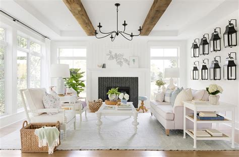 A Classic Farmhouse Meets Chic Furnishings