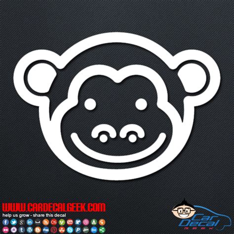 Amazon Cute Monkey Fuck You Middle Finger Decal Sticker Car My XXX Hot Girl