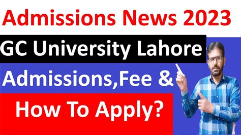 Gc University Lahore Admissions 2023 Gcu Lahore Intermediate