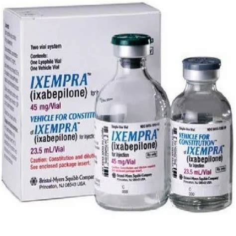 ixempra ixabepilone injection mg mg bristol myers  rs vial