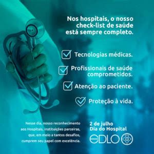 De Julho Dia Do Hospital Itm Edlo