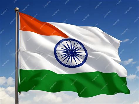 Premium AI Image | Flying Indian flag