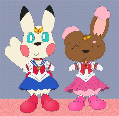 Yuki Sailor Moon And Buneary Chibi Moon By Unownace On Deviantart