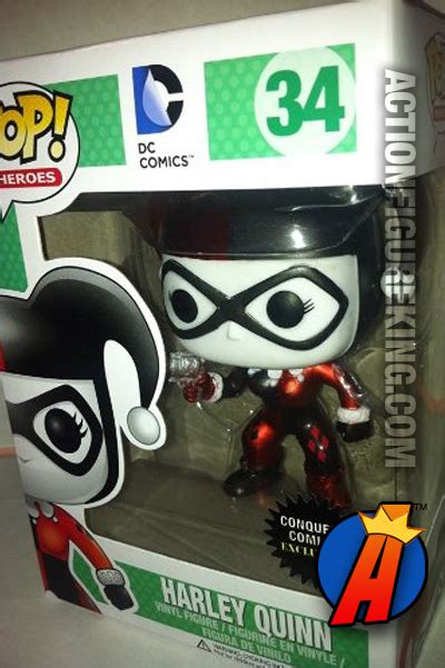 Metallic Variant Harley Quinn Funko Pop Heroes Figure Conquest Comics