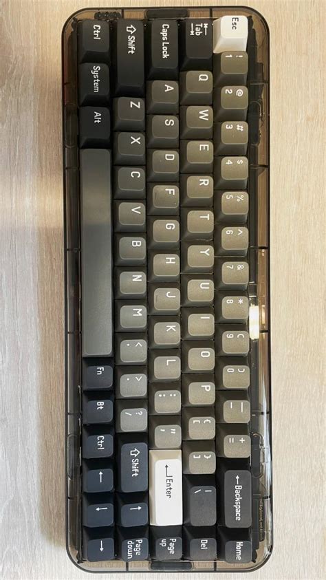 Melgeek Mojo68 Retro Mechanical Keyboard 透明Mojo 68復古三模客製化機械鍵盤RGB燈效, 電腦 ...