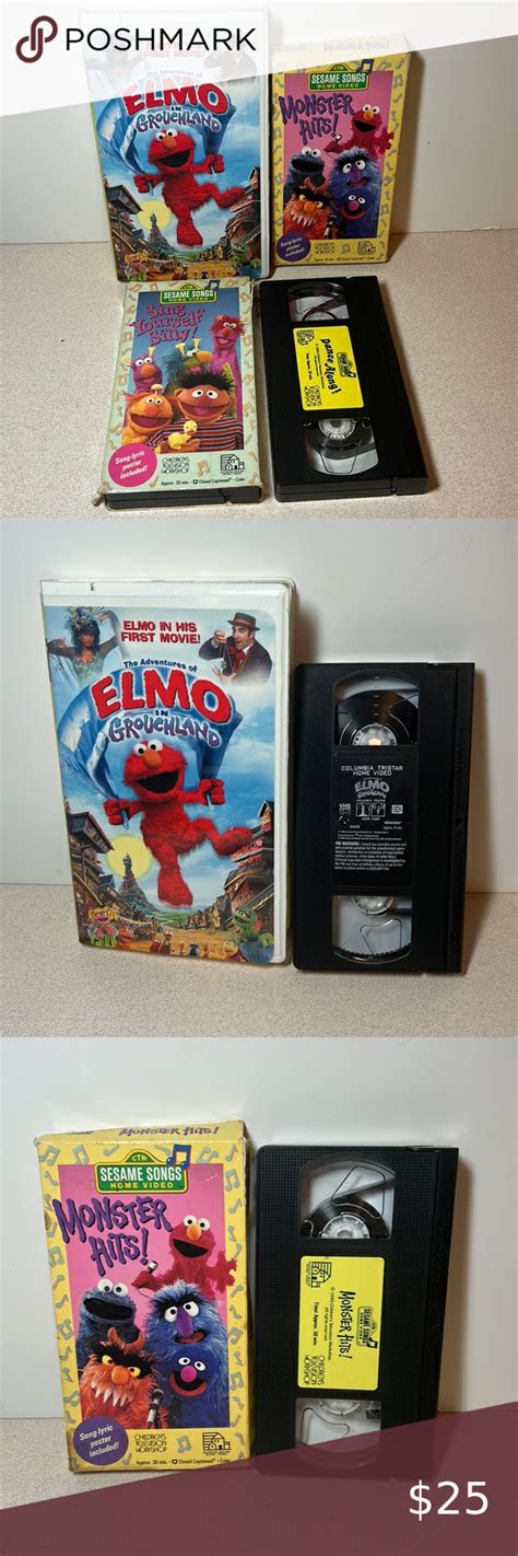 Sesame Street VHS Song Lyric Posters, Random House, Elmo, Sesame Street ...