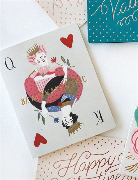 Be my valentine playing card – Artofit