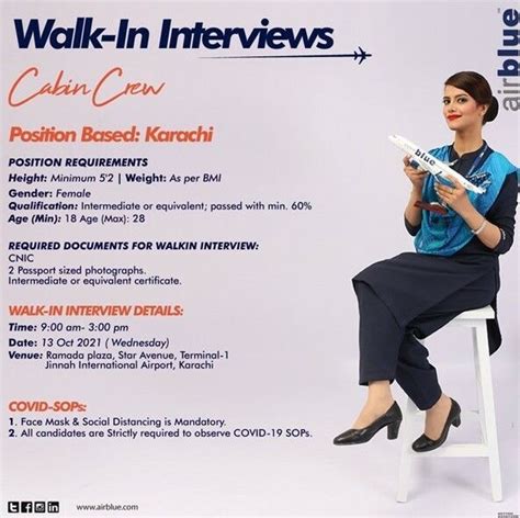 Airblue Cabin Crew Walk In Interview Karachi October 2021 Better