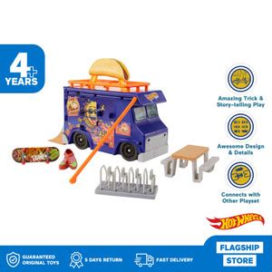 Promo Hot Wheels Skate Tony Hawk Taco Truck Playset Mainan Trek Fingerboard Cicil 0 3x Kota