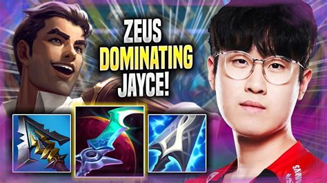 Zeus Dominating With Jayce T Zeus Plays Jayce Top Vs Sion Season