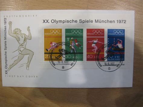 Block Olympische Spiele München 1972 auf FDC Nr OID 14094071