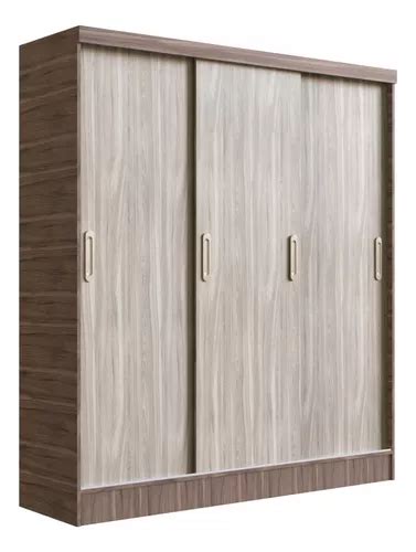 Armario Individual Con Puertas Y Cajones Color Roble Fresno