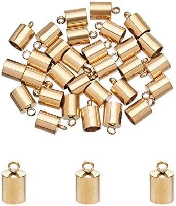 Amazon Unicraftale Pcs Barrel End Caps Pcs Stainless Steel