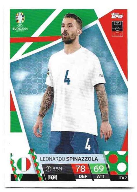 TOPPS MATCH ATTAX LEONARDO SPINAZZOLA 2024 EURO Match Attax Mara