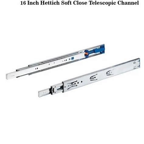 Stainless Steel 16 Inch Hettich Soft Close Telescopic Channel For Use