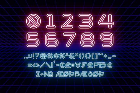 Modern Neon Display Font Dita Type