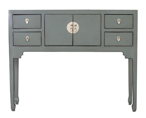 Chinese Console Table Olive Grey Orientique Collection W100xD26xH80c