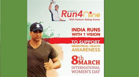 Run With ‘pad Man Akshay Kumar To Create Awareness About Menstrual Hygiene The Statesman