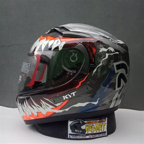 Jual KYT K2 RIDER REPAINT VENOM Kab Cilacap Adang Juve Helmet