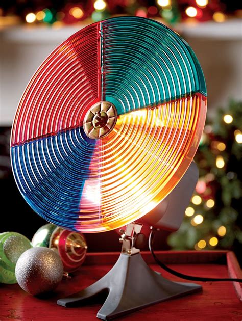 Lighted Christmas Tree Color Wheel Silver Tinsel Christmas Tree