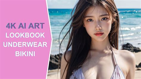 [4k] Ai Art Beach Bikini Lookbook 비치 비키니 룩북 ビーチビキニルックブック Ai Girl Video Youtube