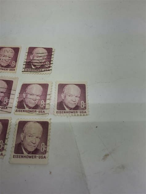 Lot Of 13 1971 Dwight D Eisenhower 8 Cents US Postage Stamp Scott 1395