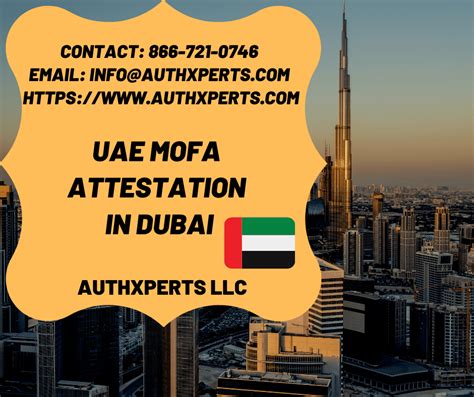 UAE MOFA Attestation Service – Authxperts, Dubai