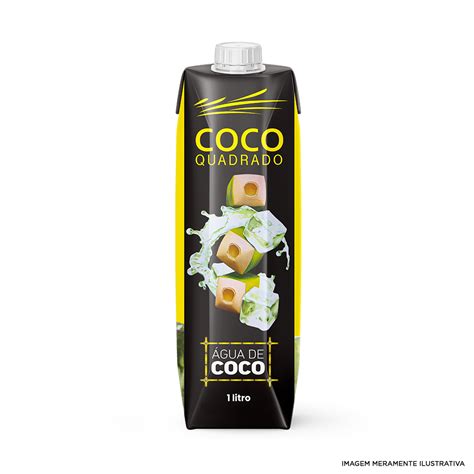 Gua De Coco Coco Quadrado Litro Tradicional Caixa Un