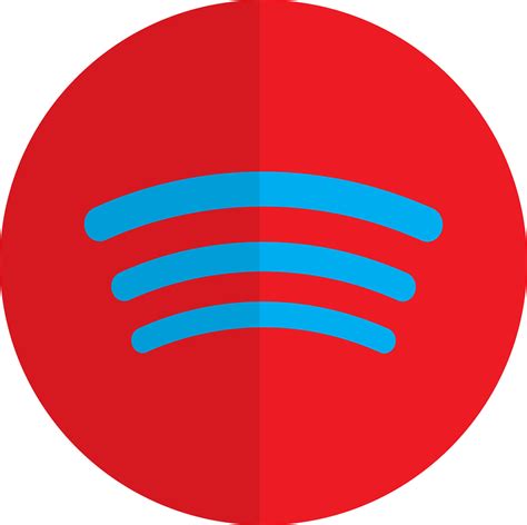 Red and blue spotify logo. 24835303 Vector Art at Vecteezy