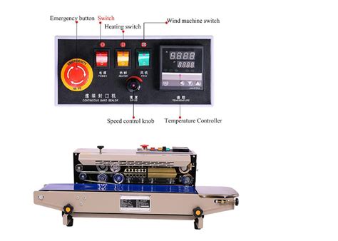 Automatic Continuous Plastic Bag Heat Sealer Machine Vertical