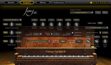 Ivory Upright Pianos By Synthogy Piano Keys Plugin Vst Vst3 Audio