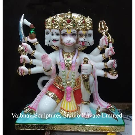 Marble Panchmukhi Hanuman Statue Home At In Jaipur Id