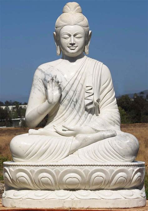 SOLD White Marble Gandhara Buddha 72 Buddha Statue Buddha Statue