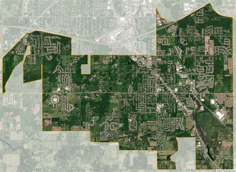 Map of Holt CDP, Michigan