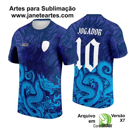 Arte Estampa Camisa INTERCLASSE 2024 DRAGÃO AZUL