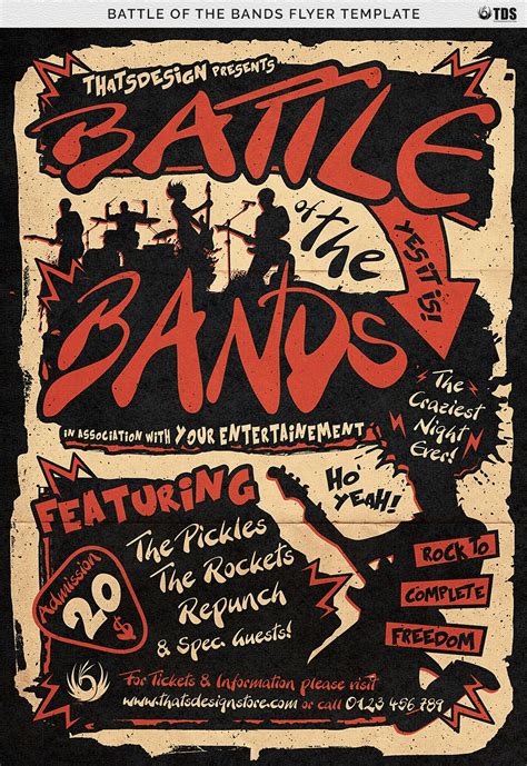 Battle Of The Bands Flyer Template 15366 Flyers Design Bundles