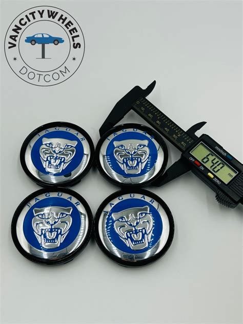 Premium 4Pcs JAGUAR Wheel Center Caps in Varied Sizes & Wheel Cap Base ...