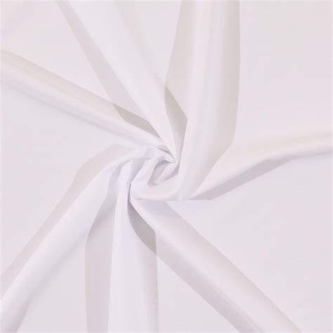 Polyester Pongee Lining Fabric By The Yard White 2560 White