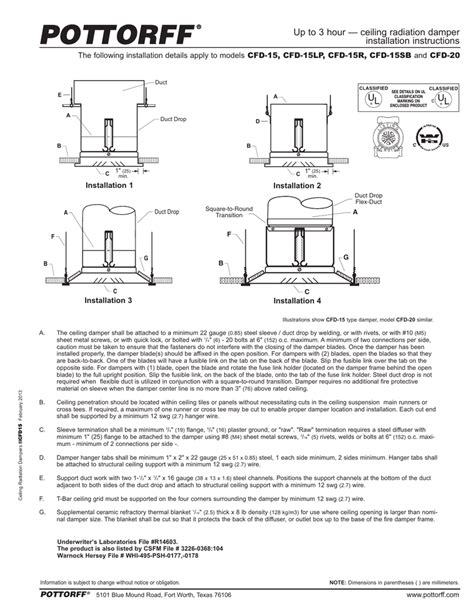 Ceiling Radiation Damper Installation Detail Shelly Lighting