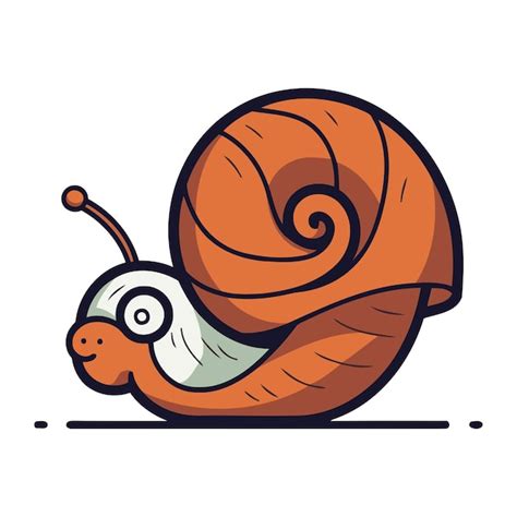 Icono De Dibujos Animados De Caracol Ilustraci N Vectorial De Un