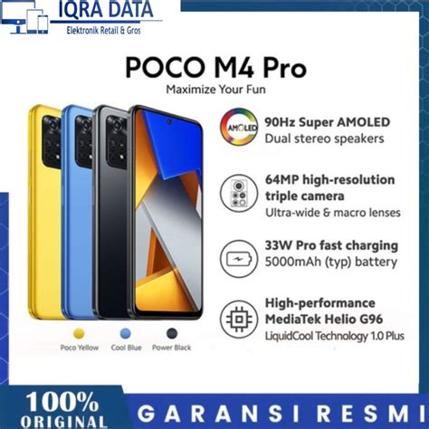 Jual XIAOMI POCO M4 PRO 6 128 GB 8 256 GB NO REPACK GARANSI RESMI