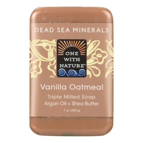 One With Nature Dead Sea Mineral Vanilla Oatmeal Soap 7 Oz 1 Box 7