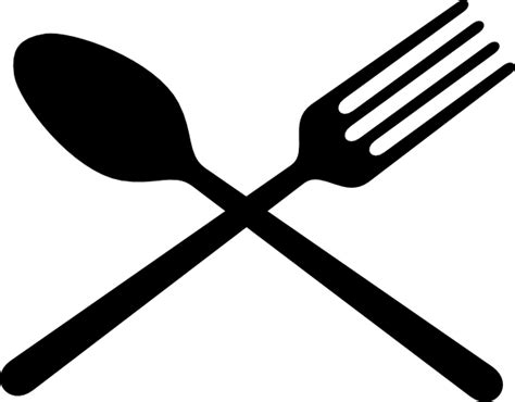 Fork And Spoon Cross Clip Art Library