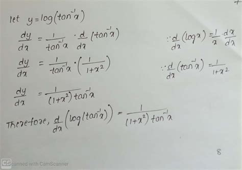 Differentiate Each Of The Following W R T X Log Tan 1 X