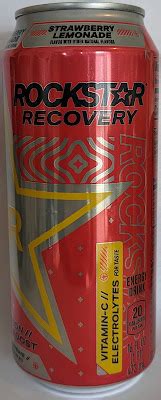 Caffeine King Rockstar Recovery Strawberry Lemonade Energy Drink Review