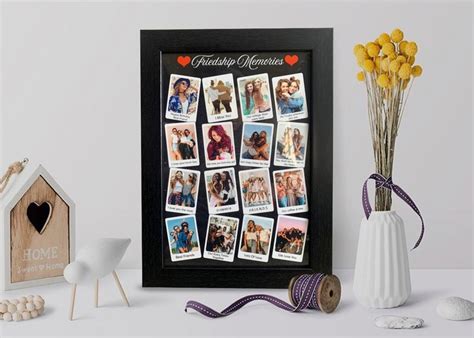 Birthday Gift for Best friend | Memory Frame - Personalised Gift by Homafy