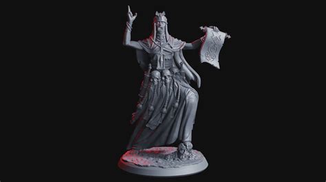 Eliot, Necromantic Scholar Miniature | DnD Necromancer NPC | 32mm Scal ...